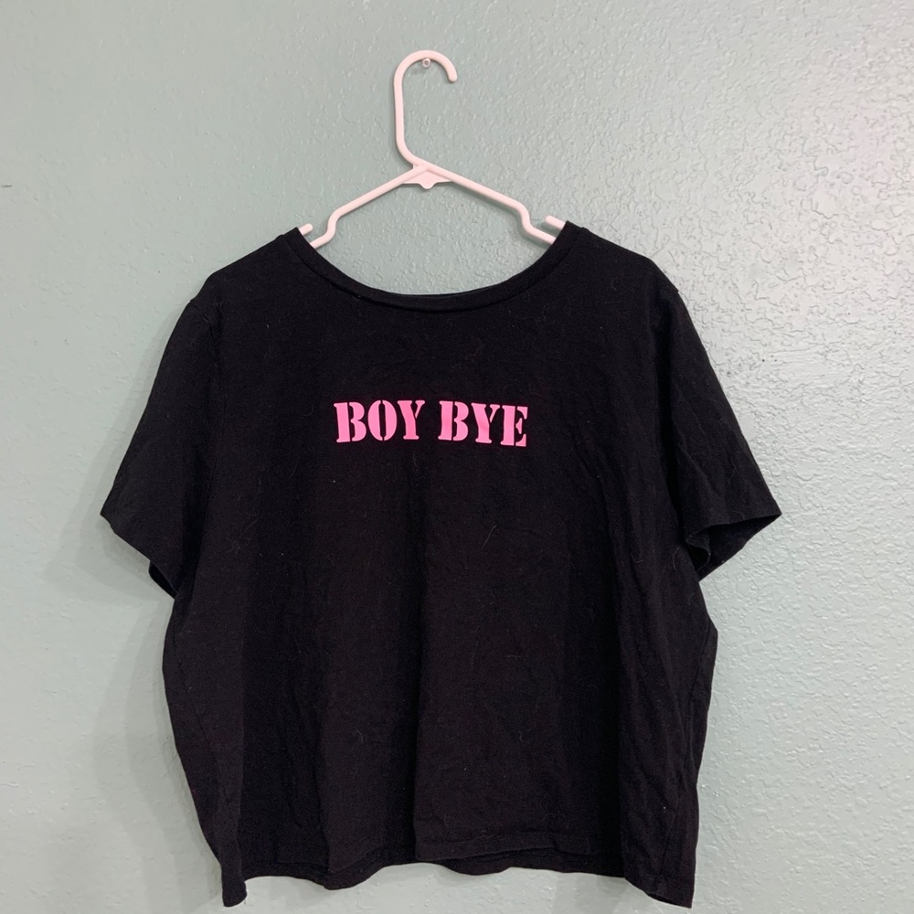 BOY BYE crop top